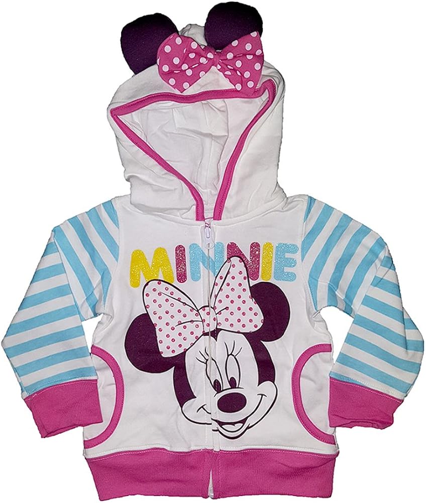 Amazon.com: Disney Minnie Mouse Face Sweatshirt Hoodie Toddler Girls Pink: Clothing