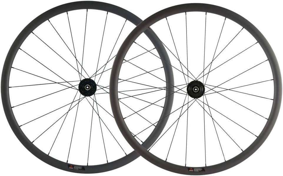 SUPERTEAM Carbon Fiber Disc Brake Wheelset 700c Road Wheel 25mm Width UD Matt 30/40/45/55mm