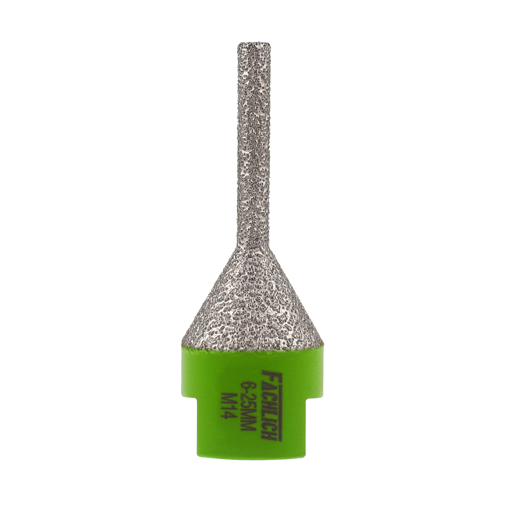FACHLICH Diamond Cone Tile Bit 6-25MM Granite Finger Milling Bit Diamond Beveling Chamfer Bit for Enlarging and Shaping or Chamfering Existing Holes in Porcelain Ceramic Tile Granite and Marble.