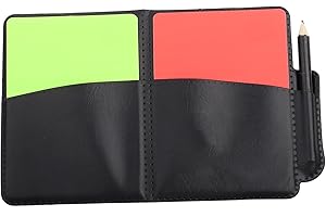 Soccer Referee Card Sets, Referee Essentials, PVC Soccer Match Accessories, Red and Green Cards, Fluorescent Pencil, for Matc