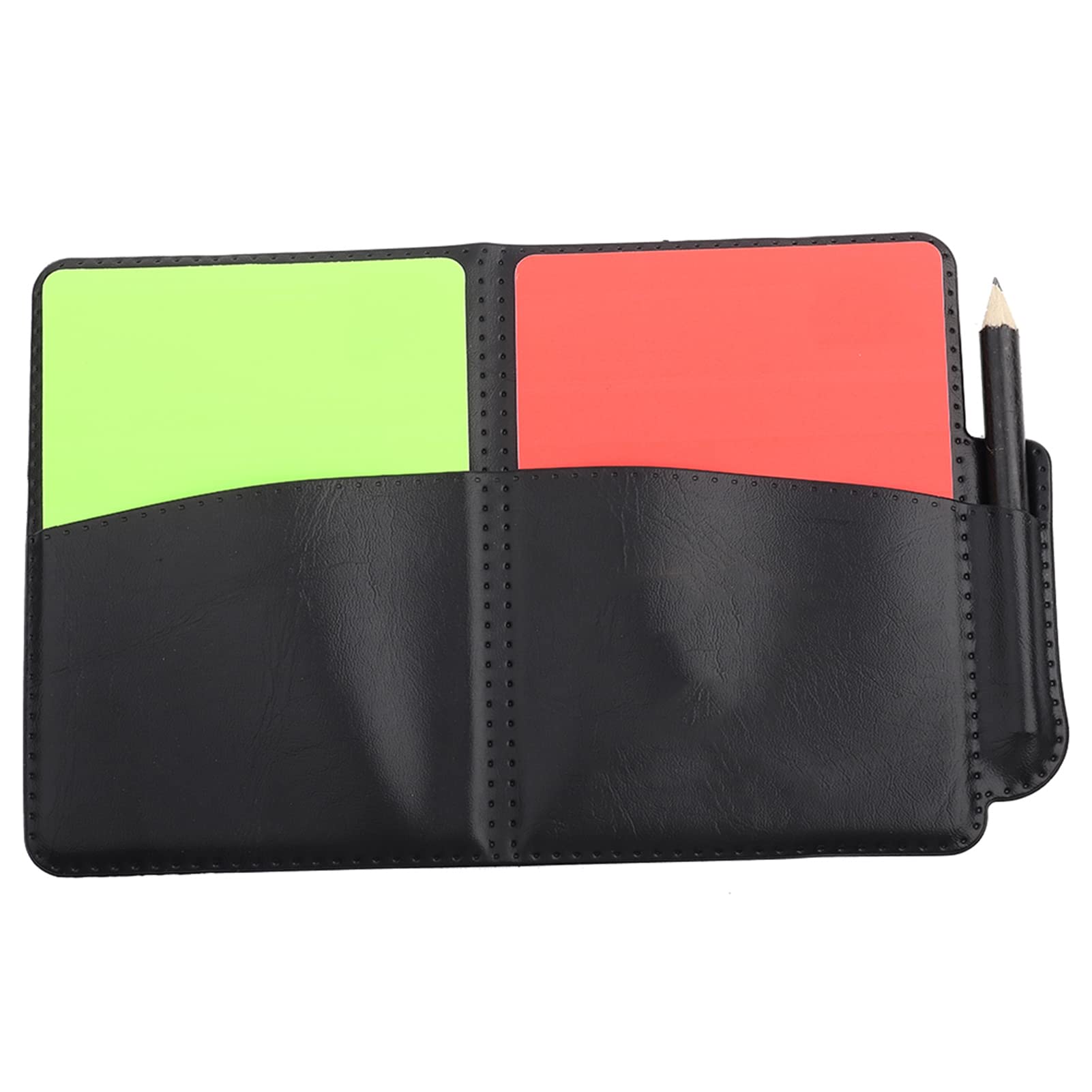 Red and Fluorescent Green Soccer Competitions Cards, Soccer Competitions Portable PVC Referee Card, for Soccer Match Football Game Home School