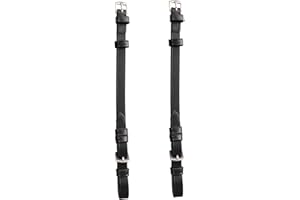 EXIONPRO Exion Bridle Cheek Pieces with Buckle Fastening (4/8", 13mm) (Matching Stitching), Replacement Cheek Piece