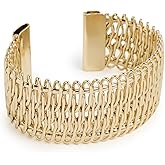 ADINA EDEN Women's Mesh Open Cuff Bangle Bracelet