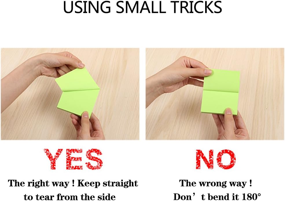 Early Buy 7 Bright Color 14 Pads Sticky Notes Self-Stick Notes 3 in x 3 in 80 Sheets/Pad : Office Products