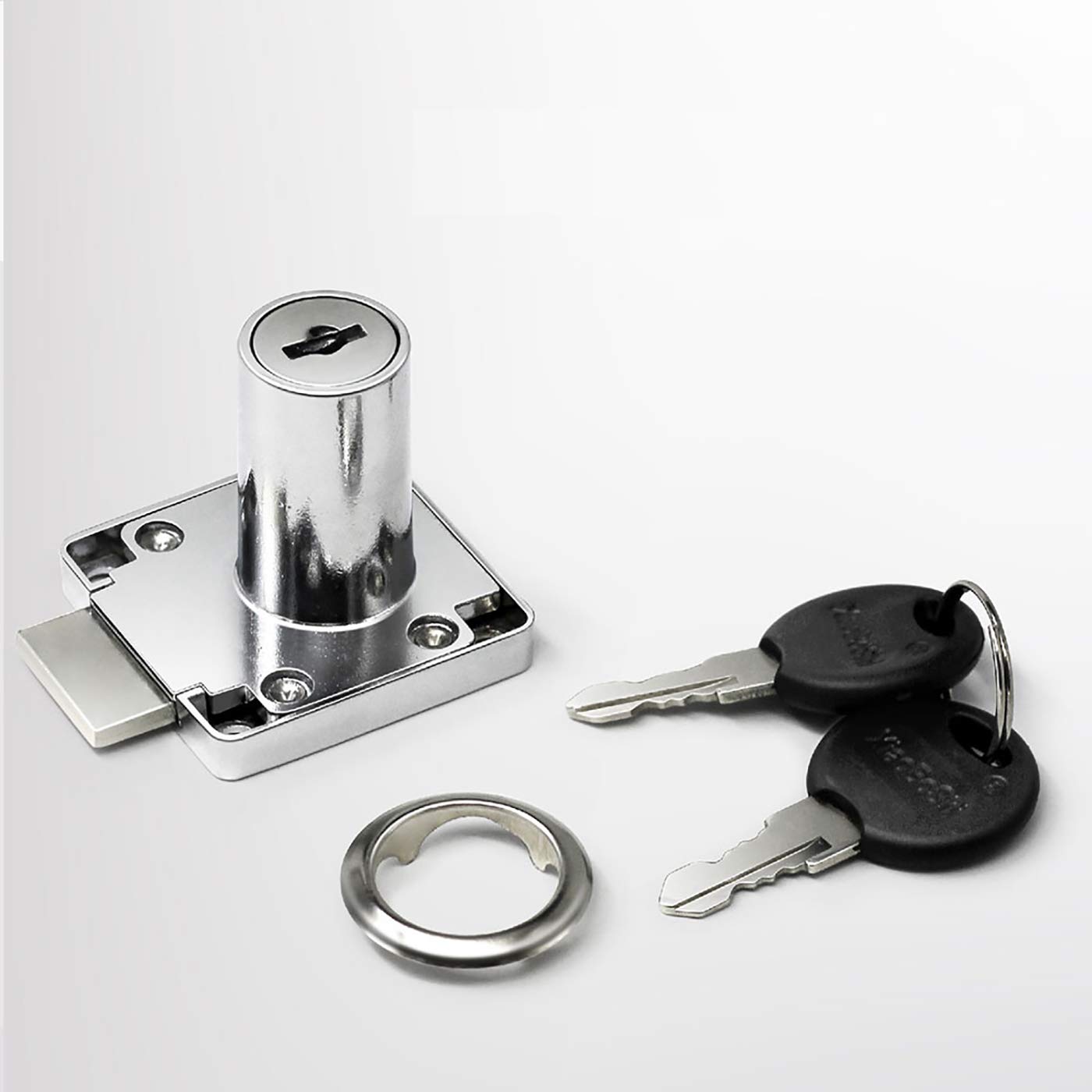 Furniture Lock Cylinder, Zinc Alloy Cam Lock for Door Cabinet Mailbox Cupboard and Drawer Locks, 22mm/ 32mm with 2 Keys