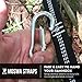 Moswa Hammock Straps - 20 Feet Combined - 28 Loops, Lightweight No Stretch Polyester - 1500 LBS Strength - Extra Strong - Safest Suspension System - Fast & Easy Setup - ENO, Python, NHO Compatible