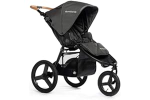 Bumbleride Speed Jogging Stroller - Eco-Friendly Stroller for Newborns and Toddlers with All-Wheel Suspension, Air-Filled Tires, and Steering Settings - Storm