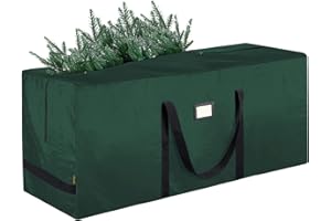 BALEINE 7.5 ft Extra Large Christmas Tree Storage Bag With Reinforced Handles and Dual Zippers for Wide Opening (Green)