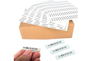 ZFD AM 58kHz Security Tags Soft Labels with Barcodes High Adhesion Security Labels Compatible with 58kHz EAS System (5000)