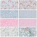 Vintage Floral Fat Quarters Fabric Bundles, Precut Quilting Fabric for Sewing,18