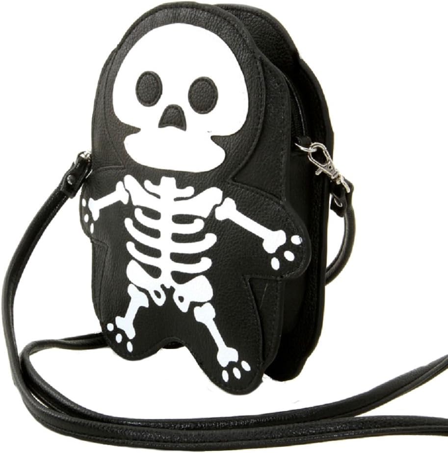 Sleepyville Critter Skeleton Vinyl Shoulder Bag
