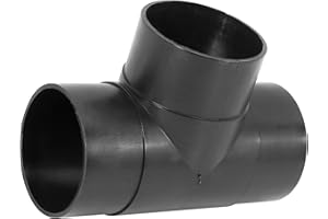 Hihaha Car Heater Warm 3 Way Air Ducting Elbow Pipe T Shape Outlet Connector/Rear for Car/Durable Plastic 60mm / 1pcs Black