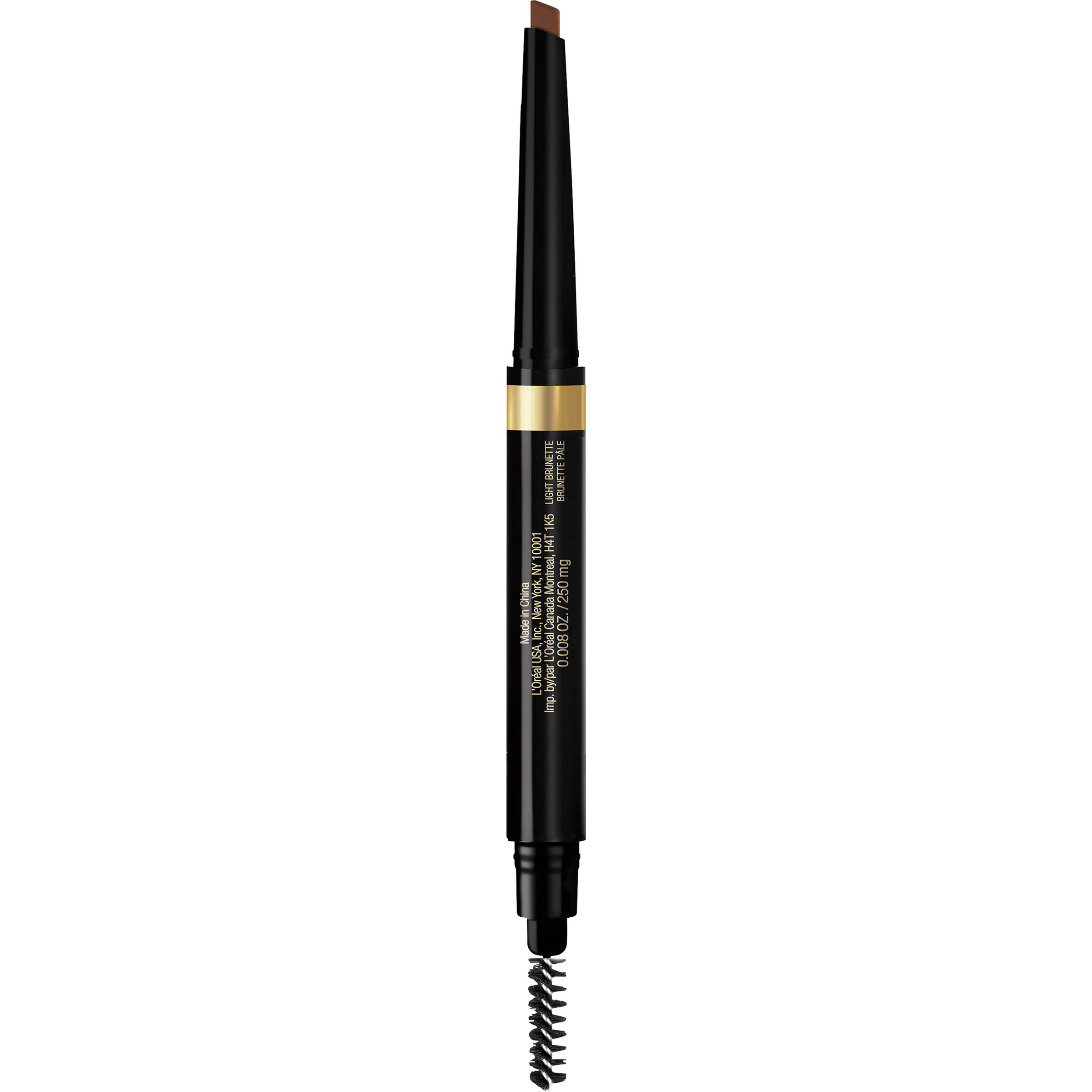 View 1 of ***BROWN*** L'Oreal Paris Brow Stylist Shape & Fill Mechanical Eye Brow Makeup Pencil, Light Brunette, 0.008 oz.