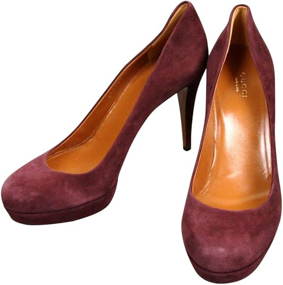 purple suede pumps