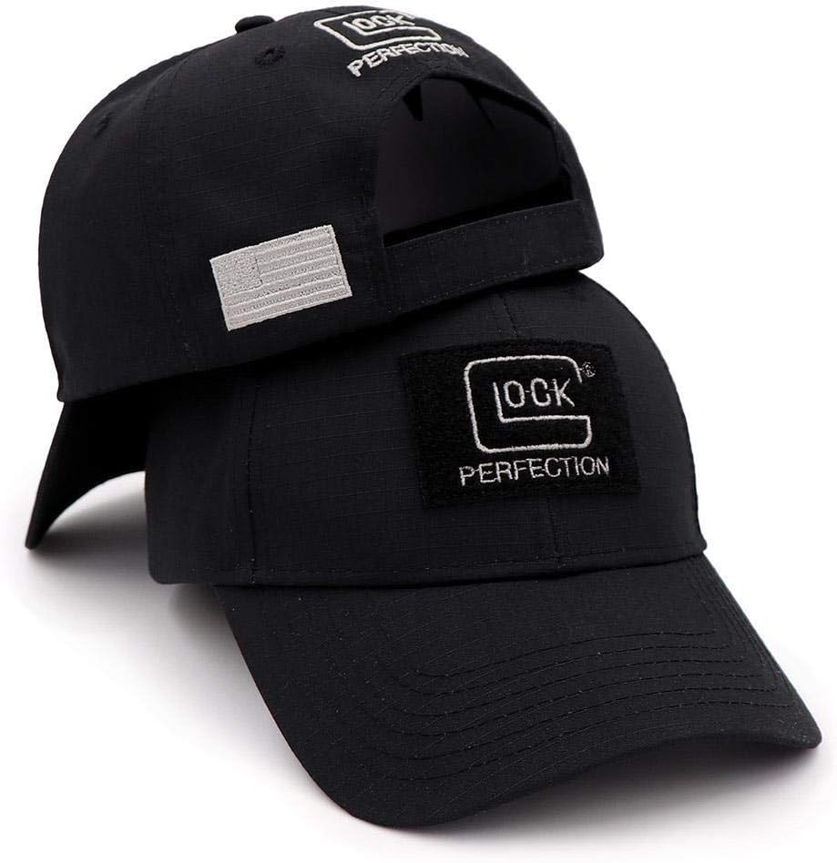 2019 Tactical Glock Shooting Sports Baseball Cap Fishing Caps Men Outdoor Black One Size Fits Most