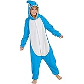 Markest Unisex Shark Costume Pajamas Kids Animal Cosplay Jumpsuits Halloween Outfits Teens Novelty Sleepwear One-Piece