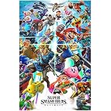 Super Mario Poster Anime Posters Painting Decoration Japanese Wall Art for Boys Bedroom,Unframed Version (16" x 24") (Super M