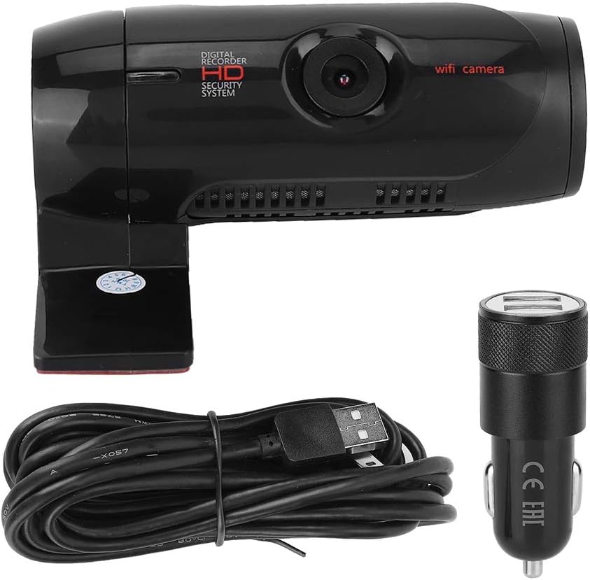 Delaman Driving Recorder Mini Car WiFi DVR Dash Cam 1080P HD Night Vision Recorder Driving Record Video Camera