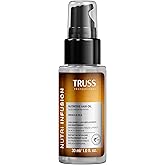 TRUSS Nutri Infusion Hair Oil for Damaged Hair - Hydrating, Anti-Frizz Finishing Oil - Provides Deep Nourishment, Heat Protection and Shine (1 fl oz)