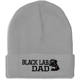Speedy Pros Beanies for Men Black Lab Labrador Retriever Dad Skull Cap Winter Hats Women Acrylic One Size