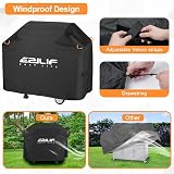 Ezilif BBQ Cover 147x61x117cm Waterproof UV Heavy Duty Reflective Strips view 3