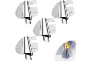 RAPUDA Sewing Rolled Hemmer Foot，4Pcs 7/8/9/10mm Sizes Wide Rolled Hem Presser Foot,Precision Edge Stitcher for Sewing Machine,Universal Sewing Accessories and Tools