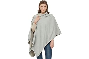 Radia Smart® EMF Poncho - Shielding Blanket, 5G, Wearable Faraday Blanket, RF, WiFi Blocker, EMF Clothing 28" x 72", Grey