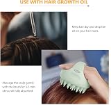 Sndyi Scalp Massager Shampoo Brush - Silicone Bristles, Green, Hair Growth view 7