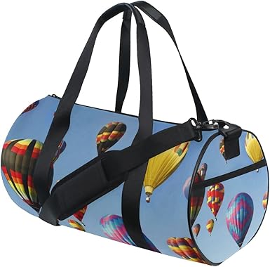 colorful duffle bags