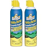 Bengal Yard and Patio Mosquito Fogger, Kills Spiders and Prevents Nesting, 17 Oz. Aerosol Can - 2 Pack