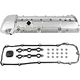maXpeedingrods Aluminum Engine Valve Cover 11127512839 for BMW 325i 325Xi | 325Ci 330Ci 330i 330Xi M54 E46 2003-2006, 525i 530i E39 2002-2005, X3 X5 Z4 E83 E85 2.5L 3.0L 3.5L l6, w/Gasket &amp; Bolts Kit