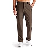 Libin Men's Golf Pants Classic Fit Flat Front Work Dress Pants 29" 31" 33" Stretch Casual Pants Lightweight with Pockets