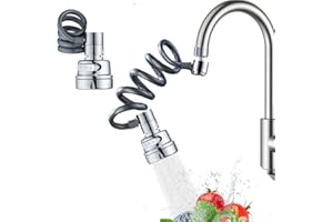 ESABAIN Kitchen Sink Sprayer, Sink Sprayer Attachment for Faucet, Faucet Sprayer Attachment, Faucet Extender Aerator with Stretchable Hose, Kitchen Water Saving Sink Sprayer, 3 Water Outlet Modes