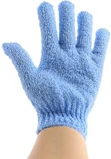 Milisten 4 Pairs Bath Exfoliating Gloves Shower Scrubbing Massage Mitts for Men view 5