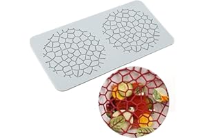 TUKE Lace Molds for Cake Decorating 3D Leaf Silicone Molds for Baking Gummy Molds Clay Fondant Molds Lace Mats Flower Honeyco