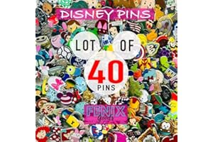 XEXY Disney Trading Pin Lot Assorted Pins - Enamel/Metal Set Mickey Backing - Disney Pins Collector - for Pin Book- Tradable Individually Bagged - No Doubles - Perfect Gifts Present kids Birthday