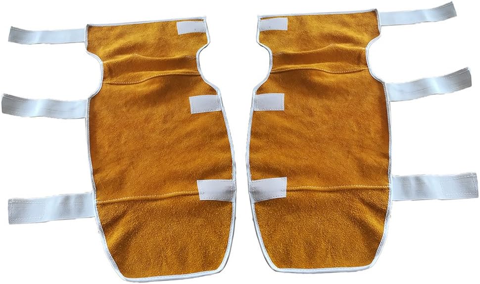 Dovewill 1 Pair Knee Pads Welding Gear Cowhide Leather Safety Pad