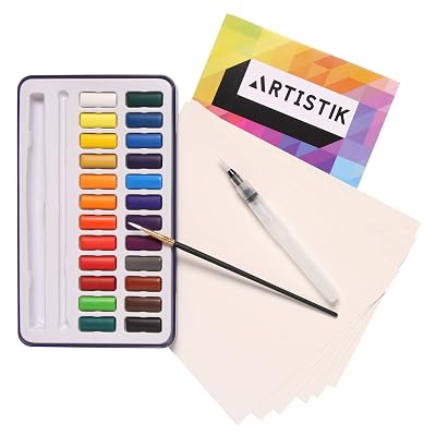 Croquis Urbain Aquarelle Mini Palette Aquarelle Portable 24 Couleurs Avec Carnet De Croquis Et Pinceau à Eau Croquis Urbain Aquarelle Mini Palette Aquarelle Portable 24 Couleurs Avec Carnet De Croquis Et Pinceau à Eau