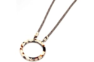 JOJOPANDA Eyeglass Holder Necklace Acrylic Eyeglass Loop Strap Sunglasses Holder Ring Chain Lanyard