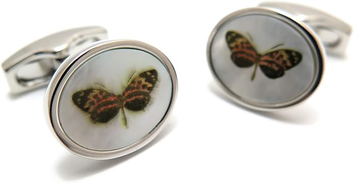 Amazon サイモン カーター Simon Carter ボタニカルオーバルカフス 蝶 カフスボタン カフリンクス カフス 通販