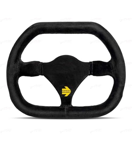 Amazon.com: MOMO TRK35BK0B Trek Black 350 mm Leather