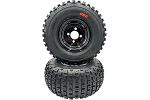 HOOSIER WHEEL Set of 2-18x9.50-8 Knobby Wheel Assembly