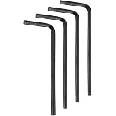HARFINGTON 4pcs Hex Key Wrench 5/64" 45# Steel L-Shape Hexagon SAE Wrench | Repairing Tool for Home DIY Bike Motorcycle Repair, Black