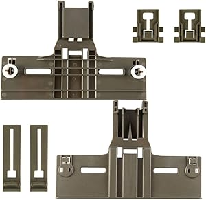 6 Packs UPGRADED W10350376(2) W10195840(2) W10195839(2) Dishwasher Top Rack Parts for Kenmore elite,W/ 0.9 In Diameter Wheel,kitchen Aid whirlpool kenmore Dishwasher Adjuster 665,w10350374,kuds30ixss4