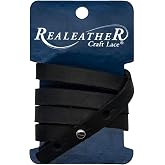 Realeather Leather Wrap Bracelet, Black,