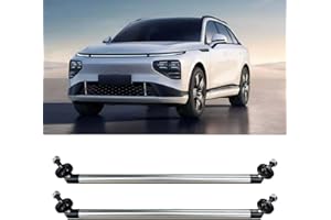BDZMC 2PCS 11.42'' Splitter Strut Rods, Car Bumper Strut Rods, Front Lip Rod Protector Splitter, Adjustable Tie Support Bars, Lip Bumper Splitter, Universal Splitter Diffuser Strut Rods (Silver)