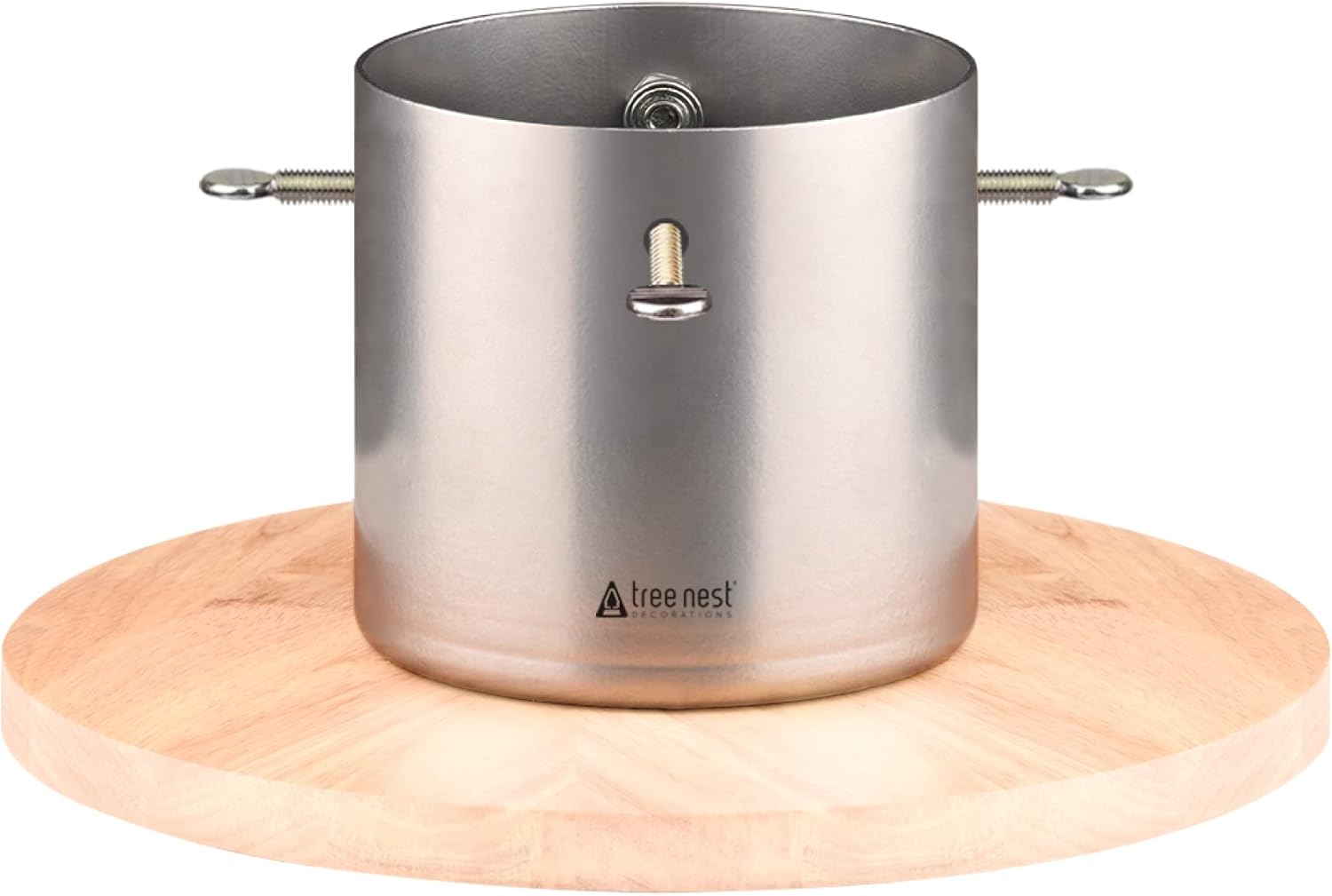 Tree Stands - Christmas Tree Stands for 5ft Tabletop Modern Christmas Small Tree Mini Christmas Tree Holder Xmas Tree Decoration (Moonlight,Silver)