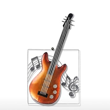 Buy Tooarts Modern Guitar Wall Hanging Decoration Metal Music Instrument Wall Art For Home Living Room Online At Low Prices In India Amazon In