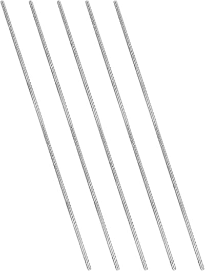 PATIKIL 5/16"-18 UNC 304 Stainless Steel Fully Threaded Rod 5 Pcs 15.7" Long