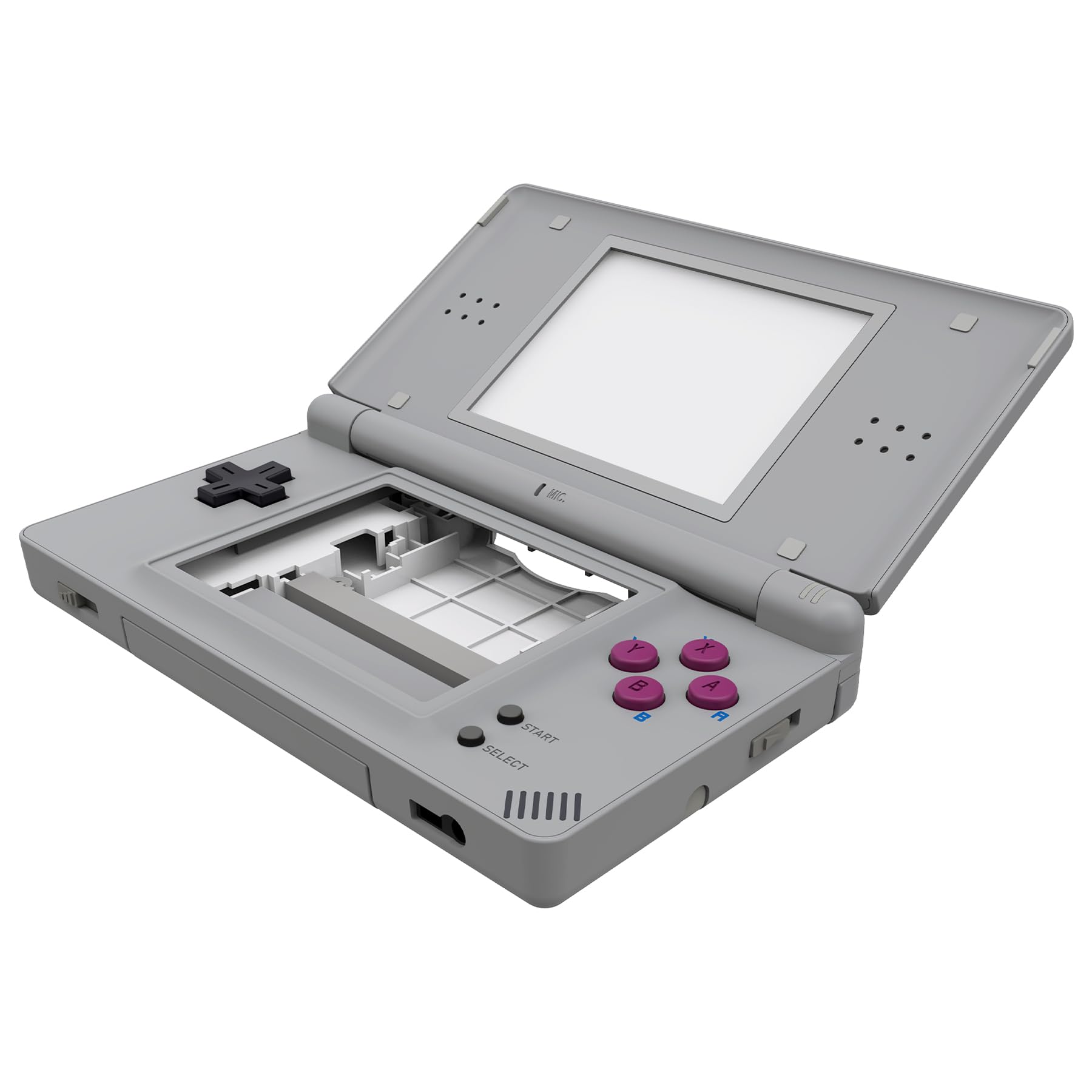 eXtremeRate Classic 1989 GB DMG-01 Replacement Full Housing Shell for Nintendo DS Lite, Custom Handheld Console Case Cover with Buttons, Screen Lens for Nintendo DS Lite NDSL - Console Without